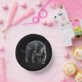 Jaguar Diablo zwarte papieren schalen Papieren Kommen (Feest)