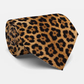 Jaguar Dierenbont Patroon Stropdas (Opgerold)