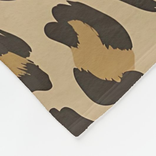 Jaguar dierpatroon fleece deken (Hoek)