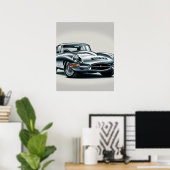 Jaguar E-Type (1961-1975) Poster (Thuiskantoor)
