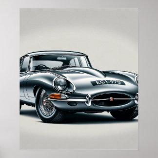 Jaguar E-Type (1961-1975) Poster