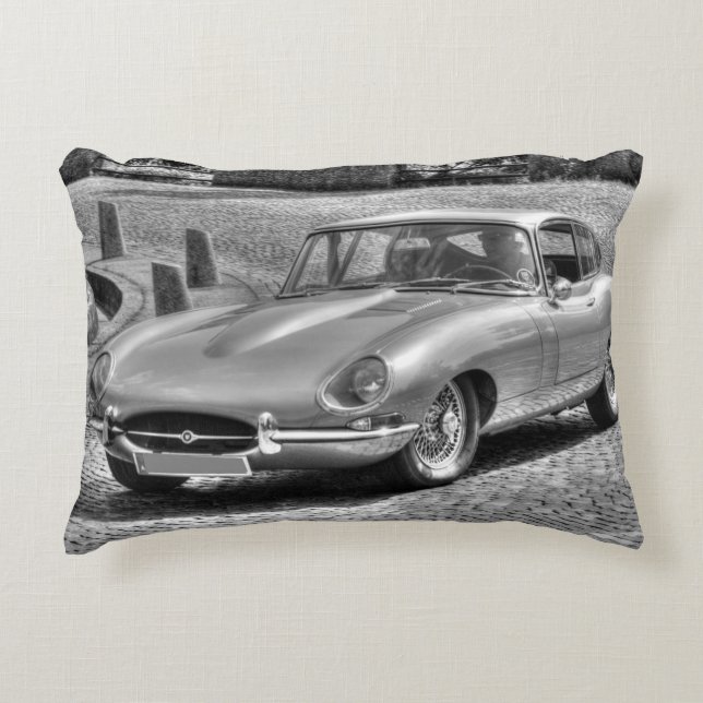 Jaguar E-Type Accent Kussen (Voorkant)