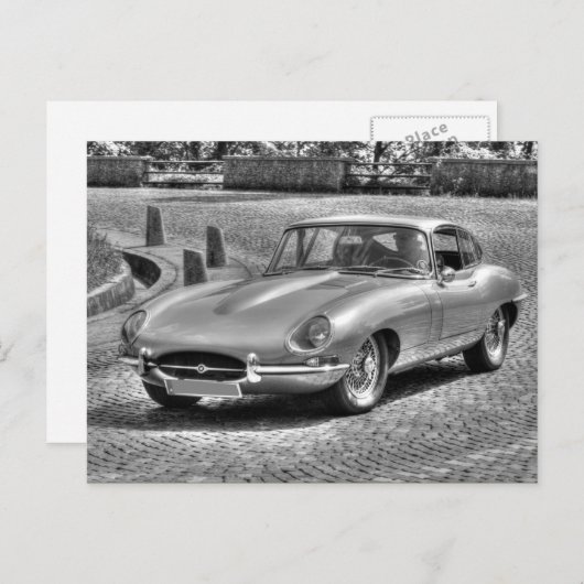 Jaguar E-Type Briefkaart (Voorkant / Achterkant)