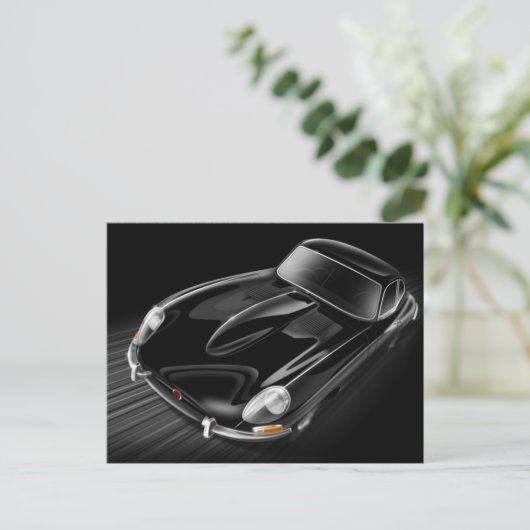 Jaguar E-type Briefkaart (Staand voorkant)