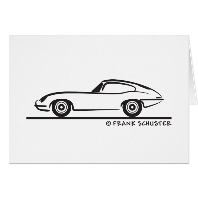 Jaguar E-Type Coupe (Voorkant Horizontaal)