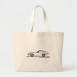 Jaguar E-Type Coupe Grote Tote Bag