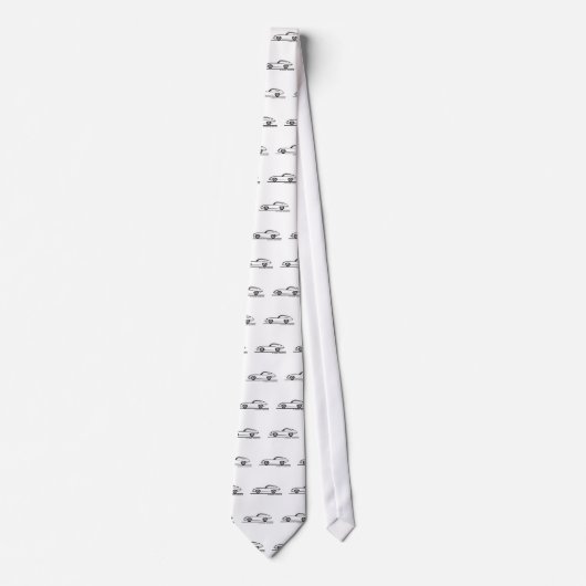 Jaguar E-Type Coupe Stropdas (Voorkant)