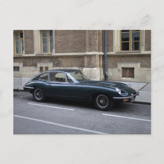 Jaguar E-Type harde top Briefkaart (Voorkant)