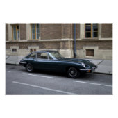 Jaguar E-Type harde top Poster (Voorkant)