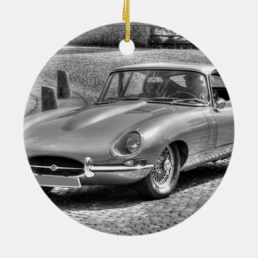 Jaguar E-Type Keramisch Ornament (Achterkant)