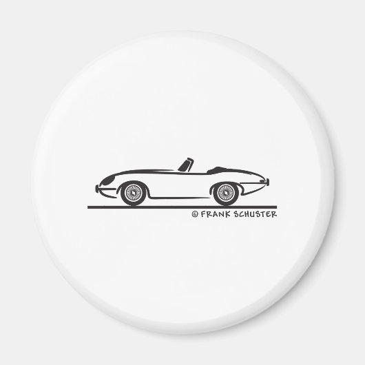 Jaguar E-Type Magneet (Voorkant)