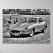 Jaguar E-Type Poster (Voorkant)