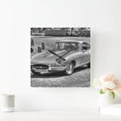 Jaguar E-Type Vierkante Klok (Huis)