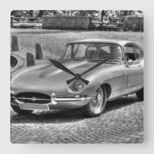 Jaguar E-Type Vierkante Klok