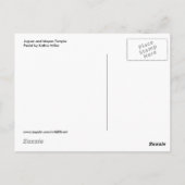 Jaguar en Mayan Temple Briefkaart (Achterkant)