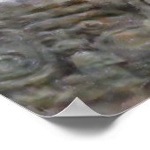 Jaguar en Mayan Temple Poster (Hoek)