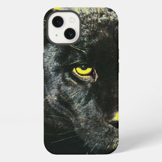 Jaguar Eye Pop Art Stijl iPhone Hoesje (Achterkant)