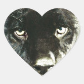 Jaguar Eyes Hart Sticker (Voorkant)