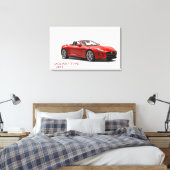Jaguar F-TYPE 2014 Canvas Afdruk (Insitu (Slaapkamer))