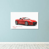 Jaguar F-TYPE 2014 Canvas Afdruk (Insitu (Houten vloer))