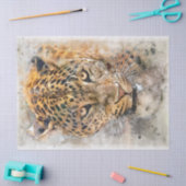 Jaguar Feline Wild Cat Artwork-ontkoppeling Tissuepapier (Craft)