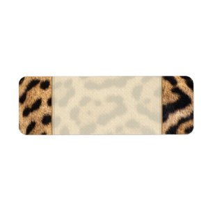 Jaguar Fur Foto afdrukken Etiket