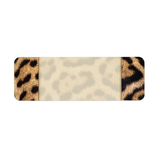Jaguar Fur Foto afdrukken Etiket (Voorkant)