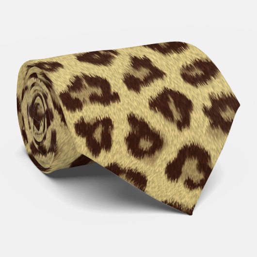 Jaguar Fur Pattern Stropdas (Opgerold)
