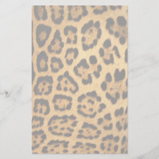 Jaguar Fur Print Briefpapier (Voorkant)