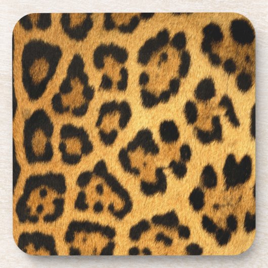 Jaguar Fur Print Drankjes Onderzetter (Voorkant)