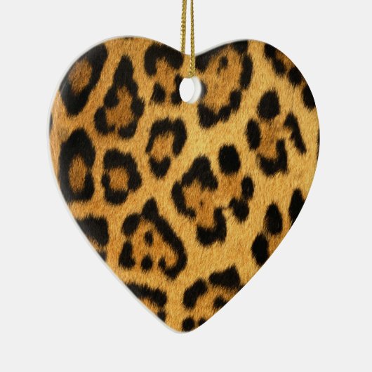 Jaguar Fur Print Keramisch Ornament (Rechts)