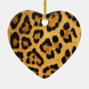 Jaguar Fur Print Keramisch Ornament