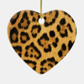 Jaguar Fur Print Keramisch Ornament (Achterkant)