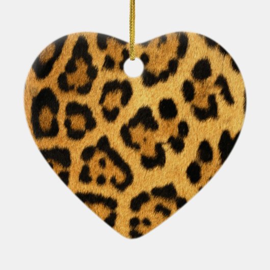 Jaguar Fur Print Keramisch Ornament (Achterkant)