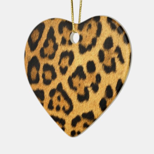 Jaguar Fur Print Keramisch Ornament (Links)