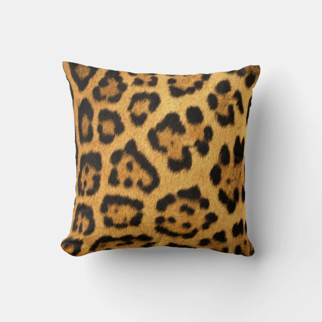 Jaguar Fur Print Kussen (Voorkant)