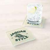 Jaguar Glas Onderzetter (Schuin)