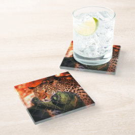 Jaguar Glazen Onderzetter