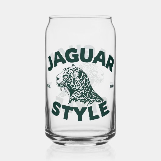 Jaguar Glazen Pot (Achterkant)