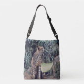 Jaguar in de bosoliefilter crossbody tas (Achterkant)