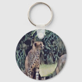 Jaguar in de bosolieverf , met een sleutelwoord sleutelhanger (Achterkant)