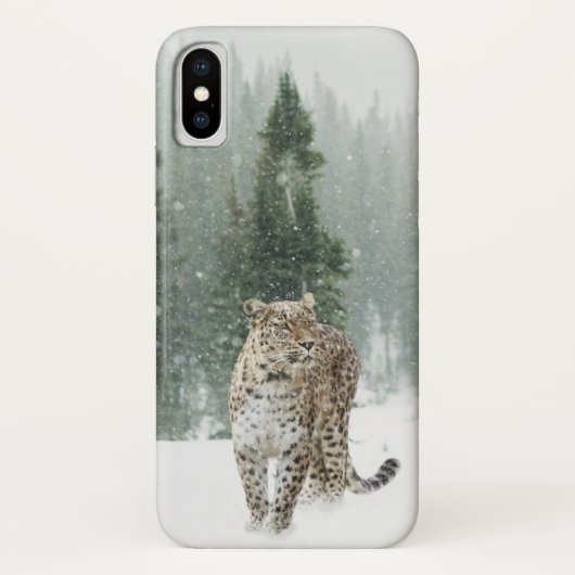 Jaguar in de sneeuw Case-Mate iPhone case (Achterkant)
