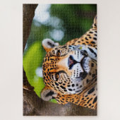 Jaguar in een boom legpuzzel (Verticaal)