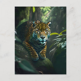 Jaguar in het Oerwoud Briefkaart