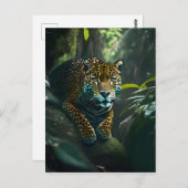 Jaguar in het Oerwoud Briefkaart (Voorkant / Achterkant)