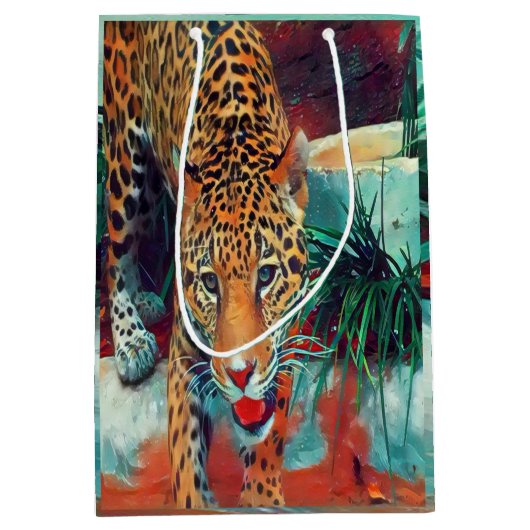 Jaguar in Motion 6234 Gift Bag Medium Cadeauzakje (Voorkant)