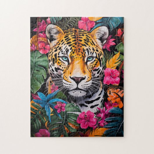 Jaguar in Oerwoud Bloom Legpuzzel (Verticaal)