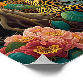 Jaguar in regenwoud poster (Hoek)