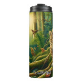 Jaguar in weelderig Oerwoud zonlicht Thermosbeker (Voorkant)