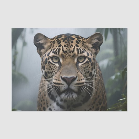 Jaguar Jungle Portret Tissuepapier (Voorkant)